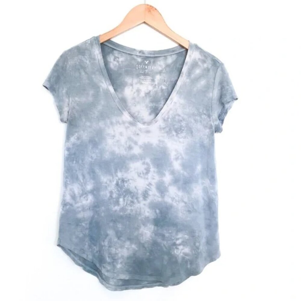 American Eagle Outfitters “Soft and Sexy” Tie Dye V Neck Top (XS)